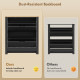 Shoe Storage Cabinet with 2 Flip Drawers and Adjustable Shelves for 8–12 Pairs of Shoes, Black