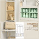 Hall Tree with Bench and Shoe Storage, Entryway Bench with Coat Rack, 12 Shelves, 2 Cabinets, 5 Hooks, White Wood Grain