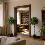 4FT Artificial Laurel Tree Set of 2, Lifelike Fake Plant with 564 Leaves, Potted Fake Plant for Home Office Decor, Green