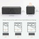 Storage Ottoman, Upholstered Corduroy End of Bed Bench with Thick Padding, Storage Bench for Bedroom, Dark Grey