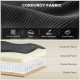 86" 3 Seater Sofa, Modern Corduroy Upholstered Couch, Dark Grey
