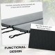Camping Mat, Sleeping Mat, Memory Foam Sleeping Pad, 2.8'' Thick Portable Roll Up Camping Mattress Sleeping Pad & Floor Mattress, Cot Mat Pad with Travel Bag, Grey