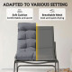 Outdoor Rocking Chair, Oversized Rocking Patio Chair with 25