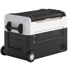 12 Volt Car Refrigerator, 42QT Car Fridge with App Control, 12/24V DC and 100-240V AC, Black