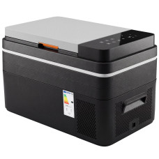 12 Volt Car Refrigerator, 32QT Car Fridge with App Control, 12/24V DC and 100-240V AC, Black
