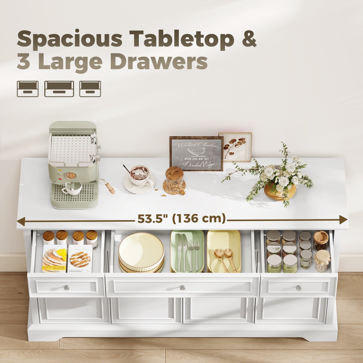 Sideboard Buffet Cabinet, 54
