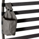 Egg Chair, Patio Lounge Chair, Foldable Basket Chair with Large Seat Cushion, Side Pocket, Sand