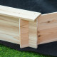 Kids Sandbox with Cover, Wooden Sand Box with Seat, Outdoor Children Sand Pit for Backyard, Garden for Ages 3-8, Natural