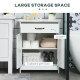 3-Piece Bathroom Furniture Set, Modern Bathroom Storage Cabinet with Drawers and Shelves, Tall and Small Floor Cabinets, Wall-mounted Medicine Cabinet, White