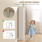 Modern Shoe Storage Cabinet with 4 Flip Drawers and Adjustable Shelves, Shoe Cabinet for 18-24 Pairs of Shoes, White