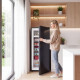 7.0 Cu.Ft Upright Freezer, Compact Stand Up Freezer with 6 Adjustable Shelves, Reversible Door for Home Office, Black