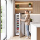 7.0 Cu.Ft Upright Freezer, Compact Stand Up Freezer with 6 Adjustable Shelves, Reversible Door for Home Office, Silver