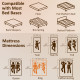 10 Inch King Mattress in a Box, Pressure Relief & Lumbar Support, CertiPUR-US Certified, Medium Firm