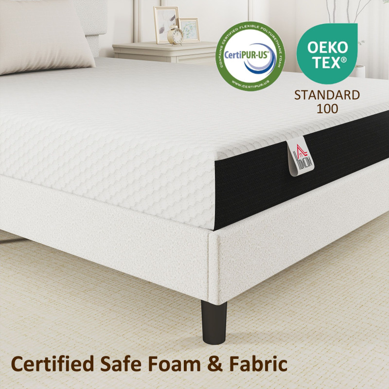 King Mattress 8 Inch Memory Foam Mattress in a Box, Pressure Relief & Lumbar Support, CertiPUR-US Certified, Medium Firm