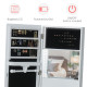 Jewellery Cabinet with Full-Length Mirror, Standing Jewelry Armoire with LED Light, White