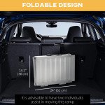 Textured Aluminum Folding Wheelchair Ramp, Portable Threshold Ramp 2', for Scooter Steps Home Stairs Doorways