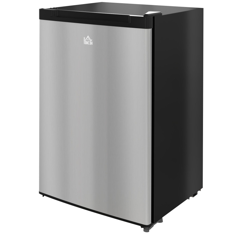Upright Freezer, 3 Cu.Ft Mini Freezer with Reversible Single Door, Adjustable Thermostat for Home, Dorm, Silver