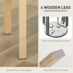 Stackable Wood Stools Set of 4, Stacking Kitchen Stools with Padded Seat for Dining Room, Living Room, Grey