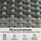 7 Piece Patio Furniture Set, PE Rattan Outdoor Conversation Set with Sectional Sofa