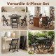 4 Pack Folding Chairs, Foldable Resin Chair with Padded Seat, Portable Indoor Outdoor Seat for Office Events Dining