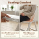 4 Pack Folding Chairs, Foldable Resin Chair with Padded Seat, Portable Indoor Outdoor Seat for Office Events Dining