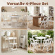 4 Pack Folding Chairs, Foldable Resin Chair with Padded Seat, Portable Indoor Outdoor Seat for Office Events Dining