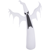 6FT Tall Halloween Inflatable White Ghost, Outdoor Blow Up Yard Decoration with LED Lights for Garden, Lawn, Party, Holiday