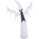6FT Tall Halloween Inflatable White Ghost, Outdoor Blow Up Yard Decoration with LED Lights for Garden, Lawn, Party, Holiday