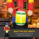 Outdoor Yard Colorful 8ft Inflatable Walnut Soldier Drum Beating with LED