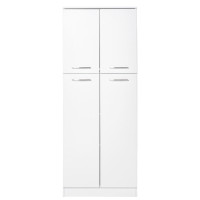 61" Pantry Cabinet, Kitchen Pantry Storage Cabinet with 2 Doors and Adjustable Shelves, Freestanding Storage Cabinet
