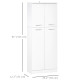 61" Pantry Cabinet, Kitchen Pantry Storage Cabinet with 2 Doors and Adjustable Shelves, Freestanding Storage Cabinet