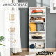 61" Pantry Cabinet, Kitchen Pantry Storage Cabinet with 2 Doors and Adjustable Shelves, Freestanding Storage Cabinet
