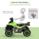 Aosom No Power Baby Ride on Toy, Kids Ride on Car Foot to Floor Sliding 4 Wheels with Music, Lightening, for 18-36 M, Green