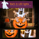 6FT Tall Halloween Inflatable Jack-O-Lantern and Ghosts, Outdoor Blow Up Yard Decoration with Pumpkin Lantern and LED Lights for Garden, Lawn, Party, Holiday
