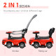 Aosom 3 in 1 Kid Ride on Push Car, Toddlers Sliding Walking Car, with Horn, Under Seat Storage, for 18-36 Months, Red