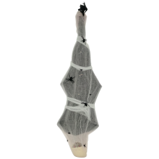 55.9 Inch/4.7ft Life Size Outdoor Halloween Decoration Hanging Mummy with Spider Web, Animated Prop Decor with Sound and Motion Activated, Light Up Eyes, Creepy Sound