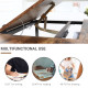 Adjustable Drafting Table Art Desk Drawing Table Craft Desk Workstation for Painting Multifunctional Writing Desk with Tiltable Tabletop and Storage Shelf Rustic Brown