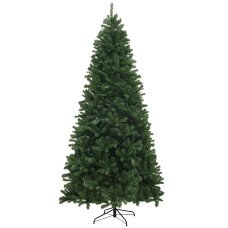 9ft Artificial Christmas Trees with 2132 Branch Tips, Auto Open and Steel Base, Green