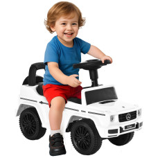Compatible Baby Toddler Push Car Foot-to-Floor Ride-On Wheel Mercedes-Benz G350 Licensed, White