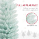5ft Pencil Christmas Trees, Skinny Artificial Christmas Tree for Xmas Holiday Decor, Gradient Blue