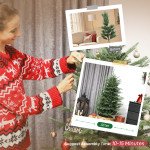 5 ft Artificial Christmas Tree with Dense Realistic Branches, Full Ponderosa Fir, Hinged Xmas Tree, Easy Assembly
