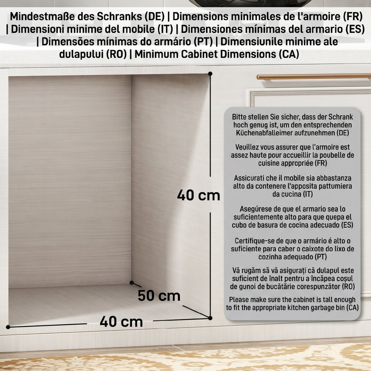 Pull Out Bin, Under Sink Garbage Can with 2 Removable Compartments (4 gallon Each) for Kitchen Waste, Light Grey