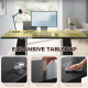 63 Inch Computer Desk with Trapezoidal Frame Light Black Wood Grain