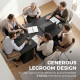 63 Inch Computer Desk with Trapezoidal Frame Light Black Wood Grain