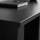 63 Inch Computer Desk with Trapezoidal Frame Light Black Wood Grain
