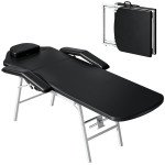 Portable Massage Table, Foldable Massage Bed, Black