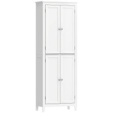 67" Tall Bathroom Storage Cabinet, Freestanding Narrow Bathroom Cabinet with Adjustable Shelves for Living Room