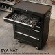 5-Drawer Rolling Tool Cabinet on Wheels, Lockable Tool Chest, Tool Organizer for Garage, Factory and Workshop, Black