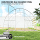 20x10x6.6ft Heavy Duty Outdoor Walk-in Tunnel Greenhouse Portable Garden Planting Warm House with PE Cover Green