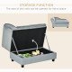 Pet Sofa Dog Couch Chaise Lounge Pet Bed with Storage Function Small Sized Dog Various Cat Sponge Cushioned Bed Lounge, Light Grey